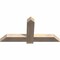 Ekena Millwork Eugene Smooth Timber Gable Bracket, Douglas Fir, 48"W x 24"H x 3 1/2"D x 5 1/2"F, 12/12 Pitch GBW048X24X0406EUG00SDF - alternate 4